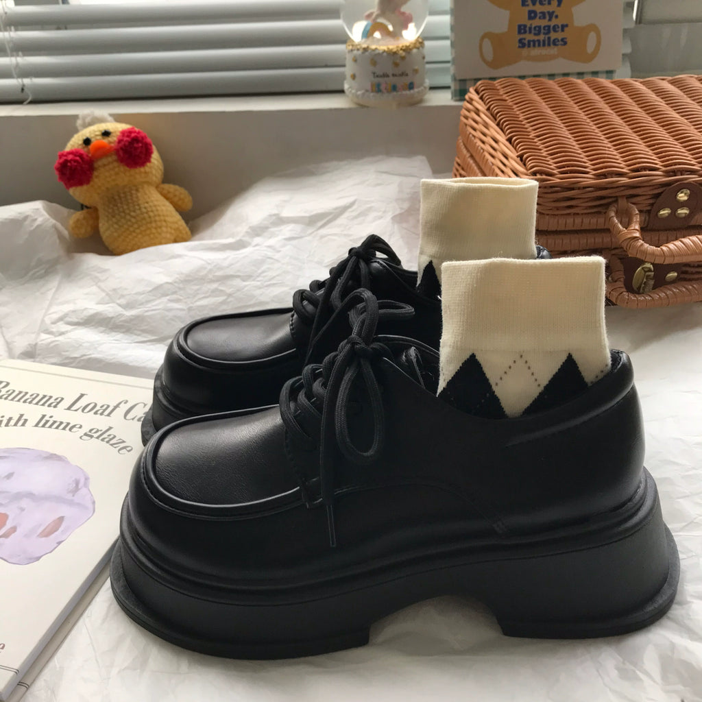 Vintage Chunky Platform Oxford Shoes