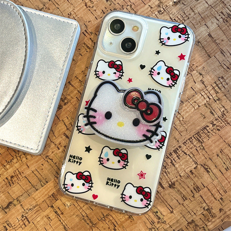 Glitter Kitty Pop Socket Case