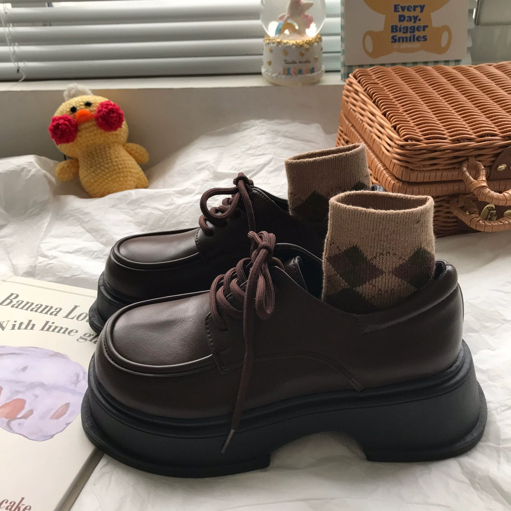 Vintage Chunky Platform Oxford Shoes