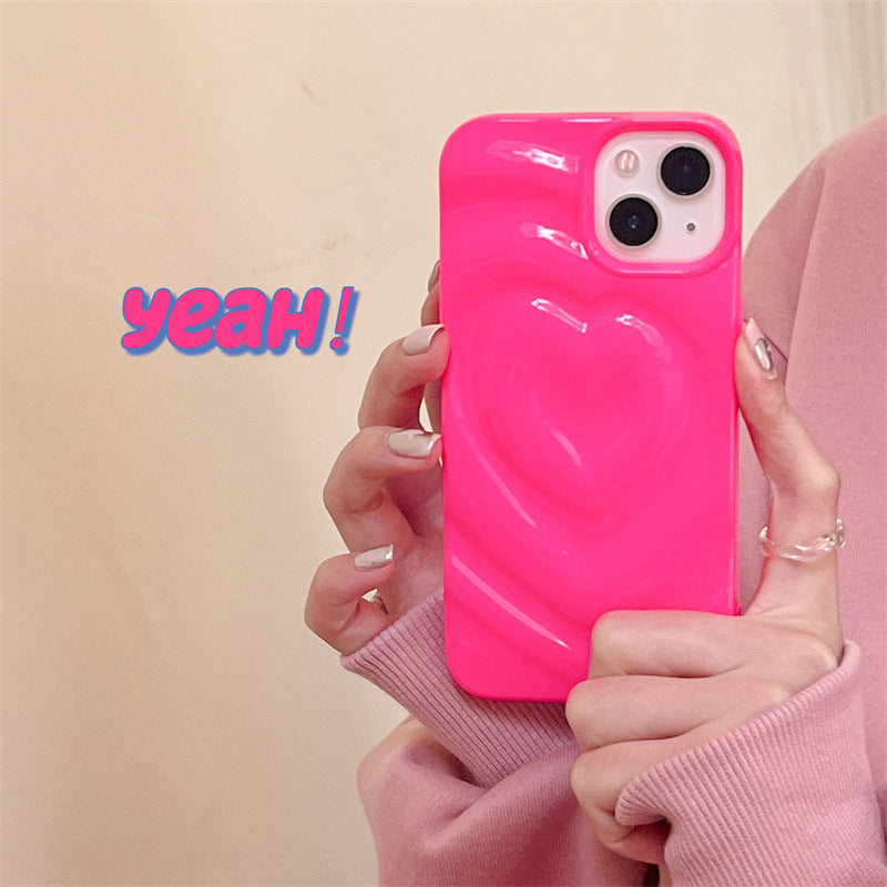 Hotpink Wavy Heart Case