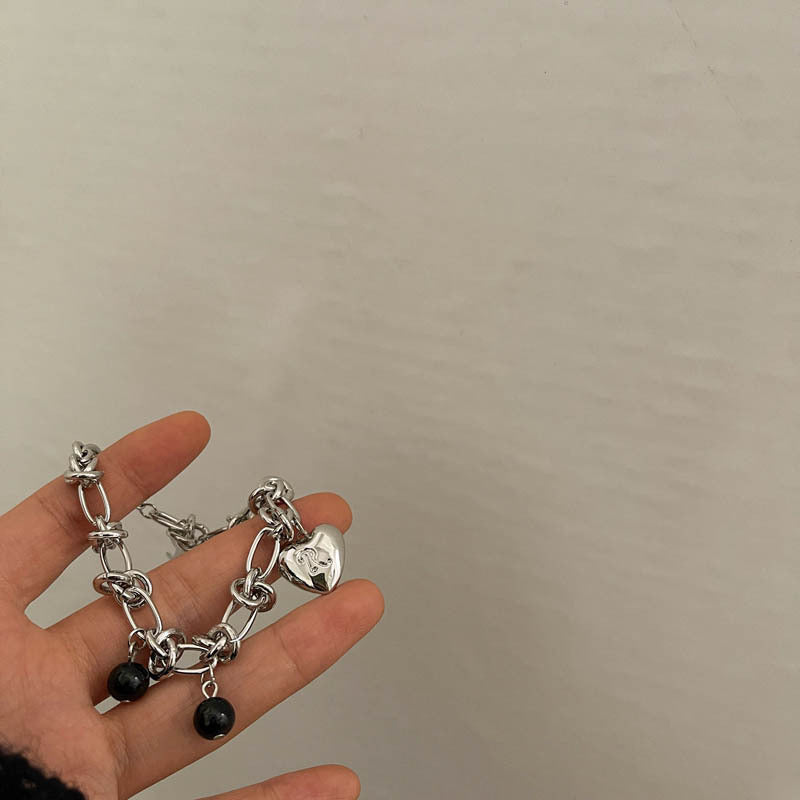 Bramble Heart Silver Necklace