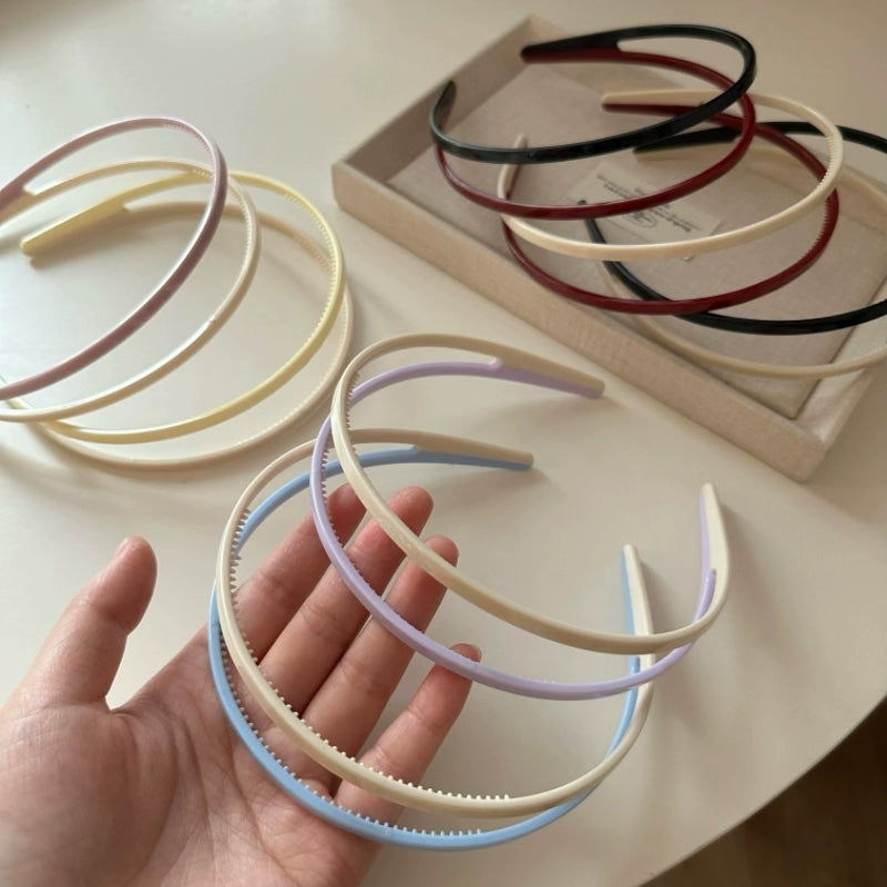 Pastel Slim Non-Slip Headband Set