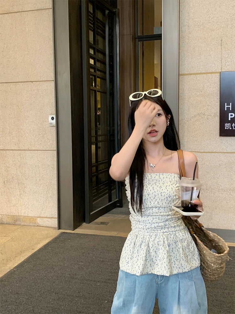 Floral Tube Flare Top