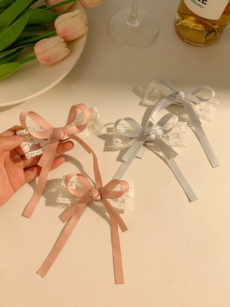 Cute Lace Bow Hair Ties