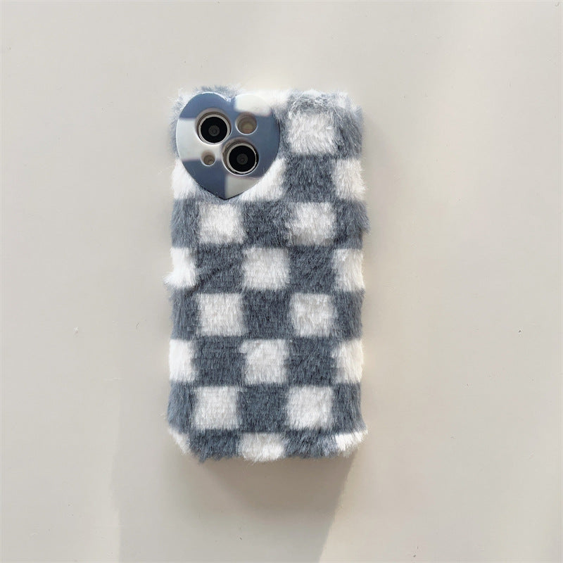 Fluffy Plaid Case