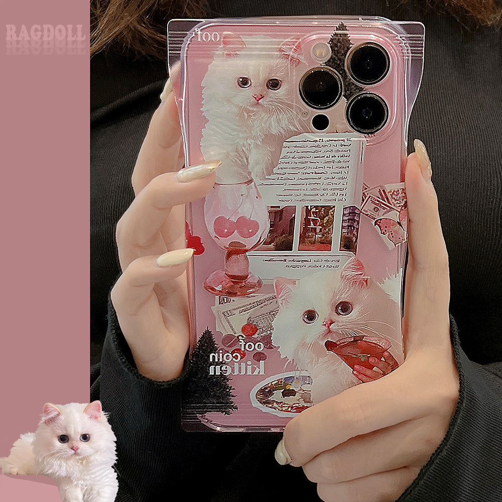 Vintage Pink Kitten Case