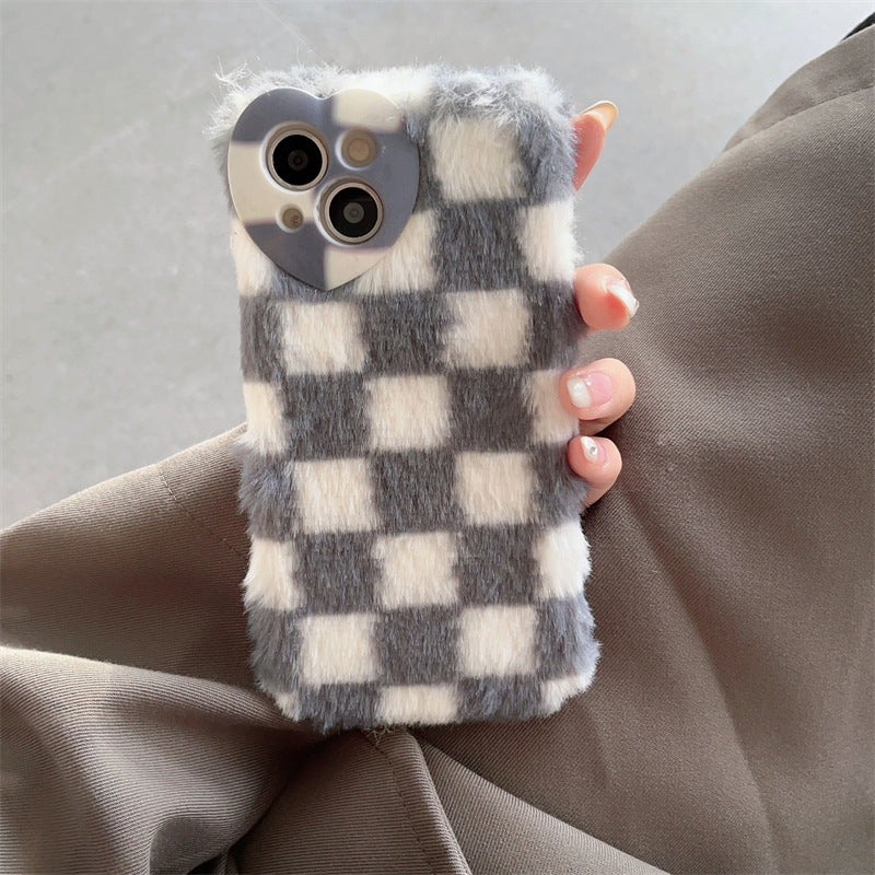 Fluffy Plaid Case