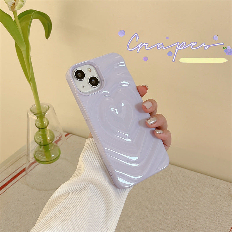 Light Purple Wavy Heart Case