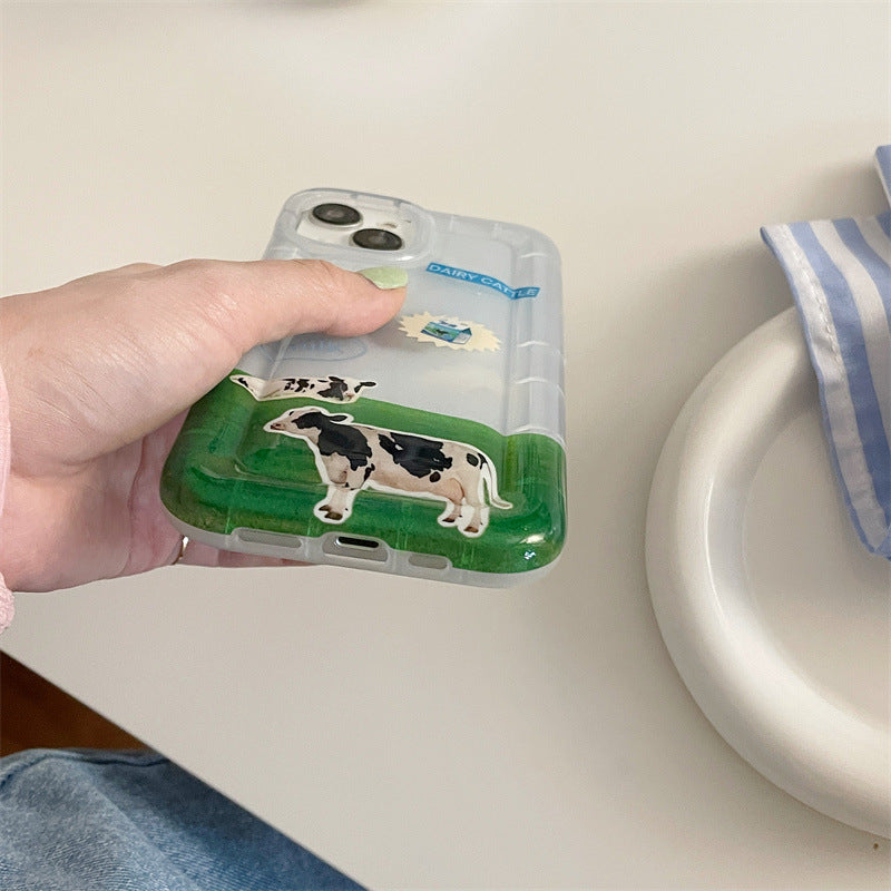 Cow Field Transparent Case