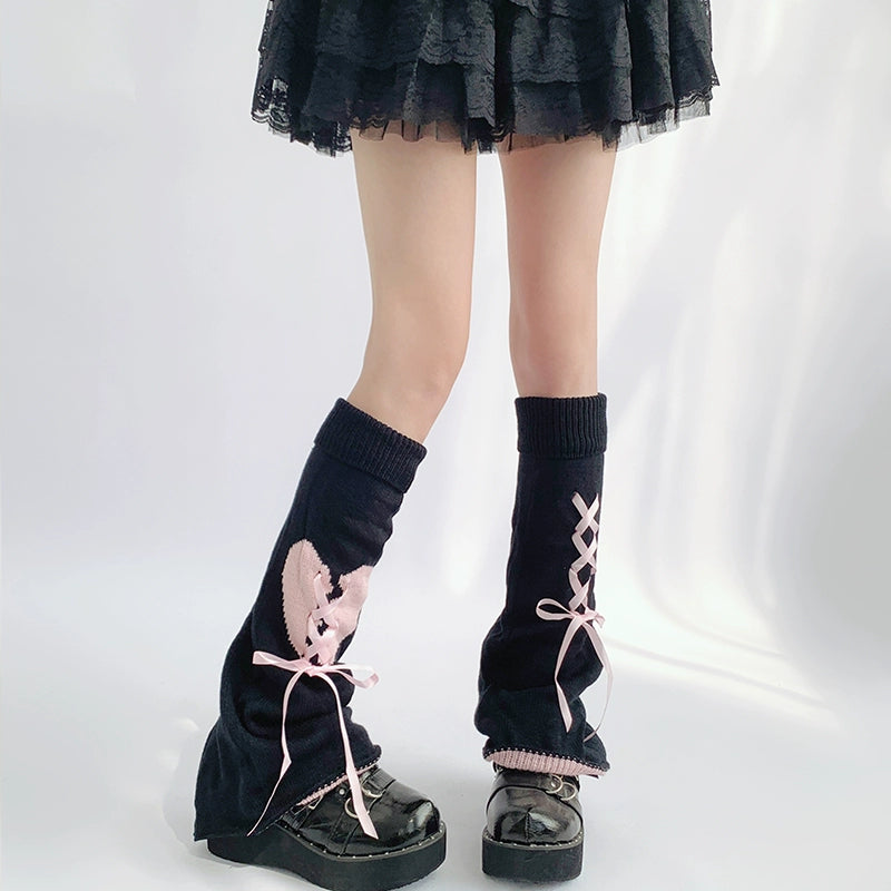 Ballet Slipper Lace-Up Leg Warmer