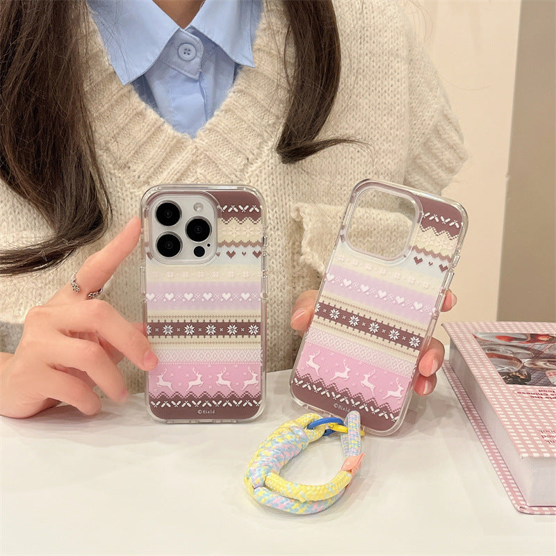 Pastel Knit Pattern Phone Case