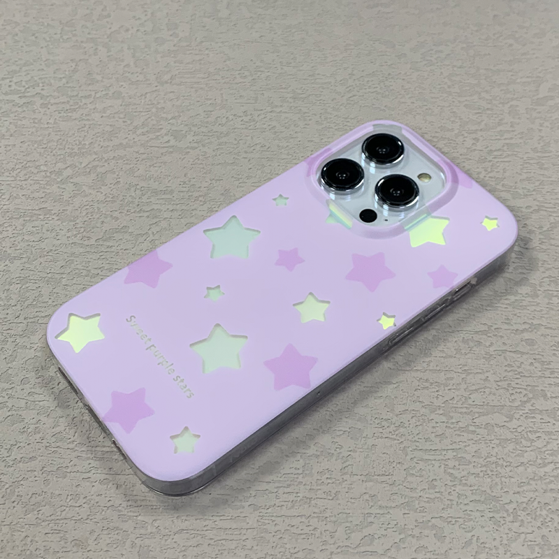 Glitter Star Purple Case