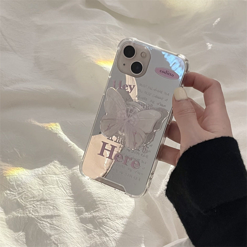 Aesthetic Here Flutter Mirror Case