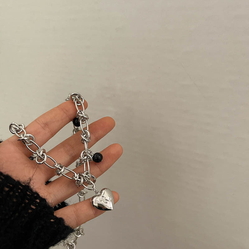 Bramble Heart Silver Necklace
