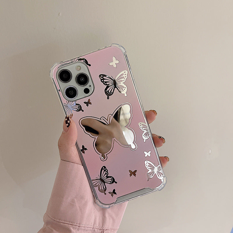 Pink Flutter Mirror Case