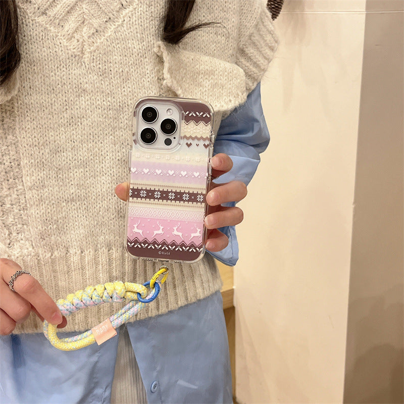 Pastel Knit Pattern Phone Case