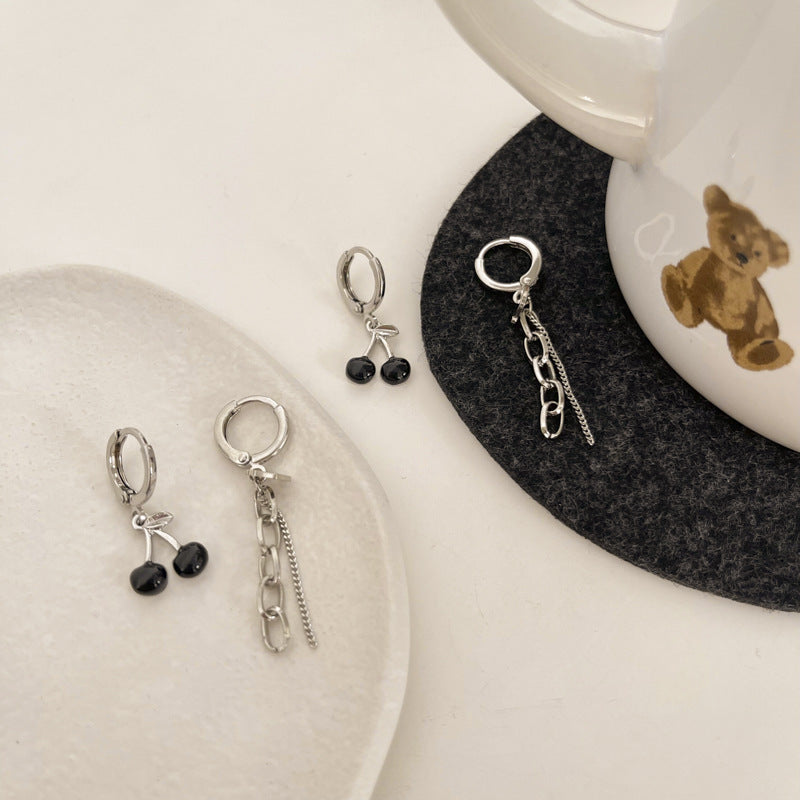 Black Cherry Earring Set
