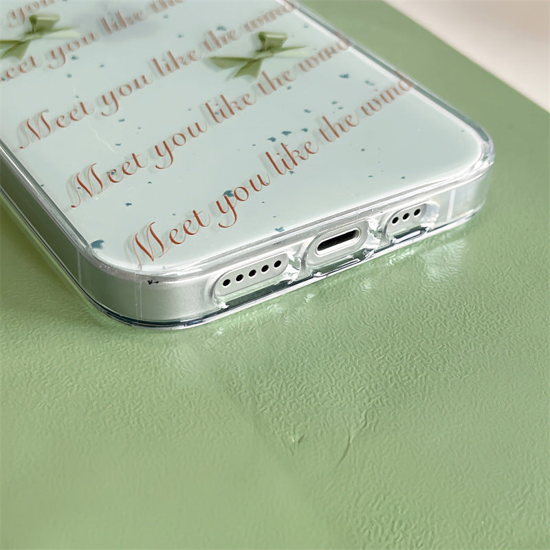 Tea Green Ribbon Case