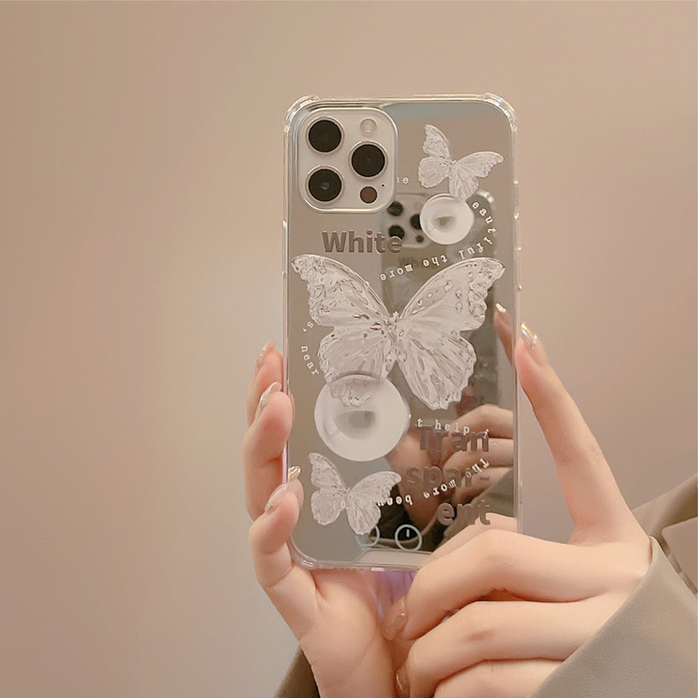 Watercolor Butterfly Mirror Case