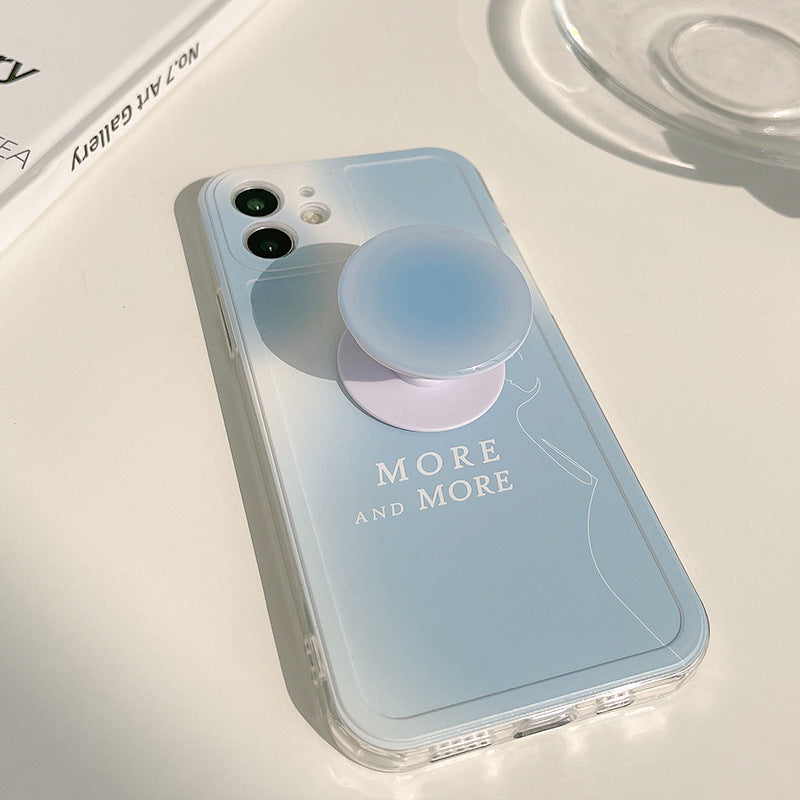 Baby Blue Gradient Pop Socket Case