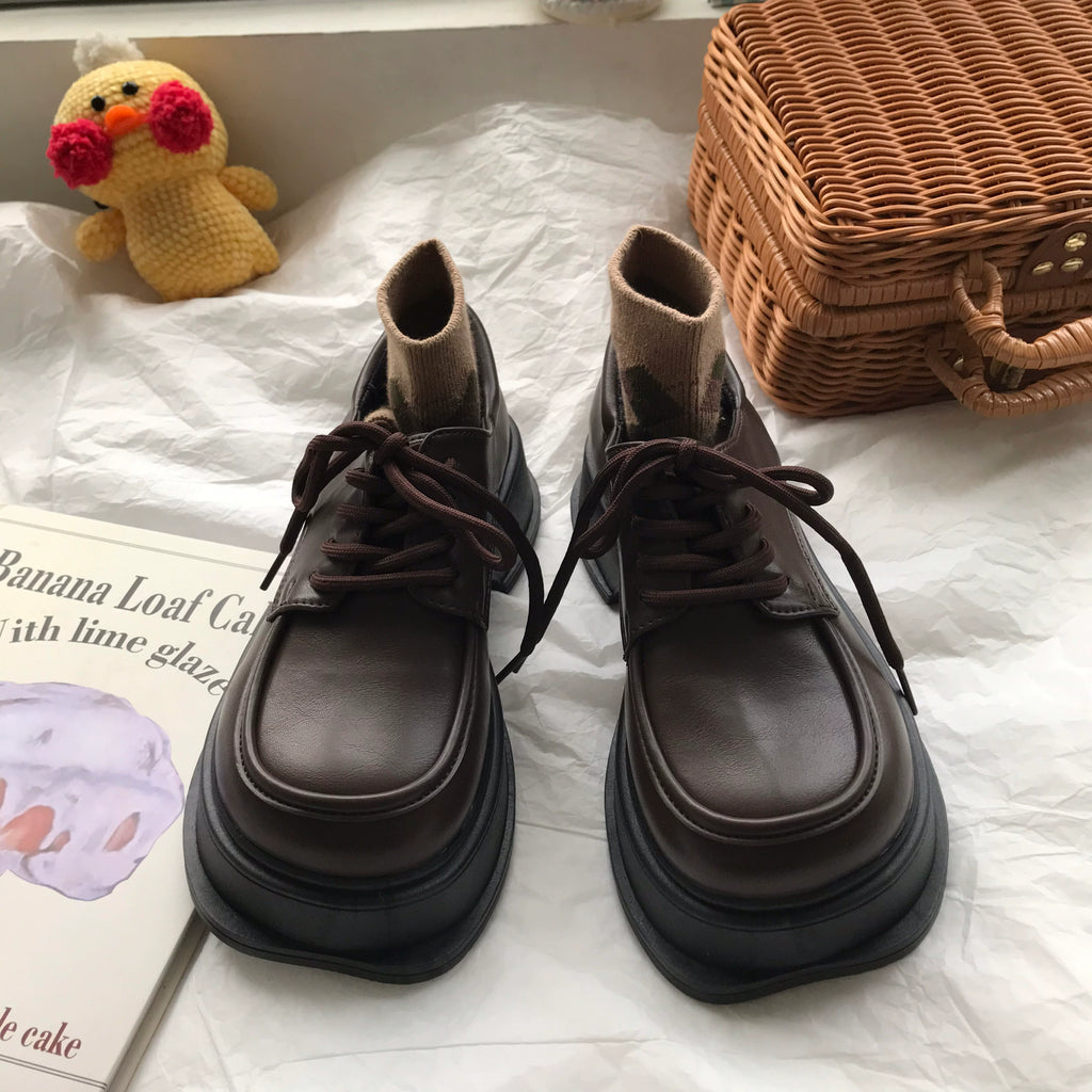Vintage Chunky Platform Oxford Shoes