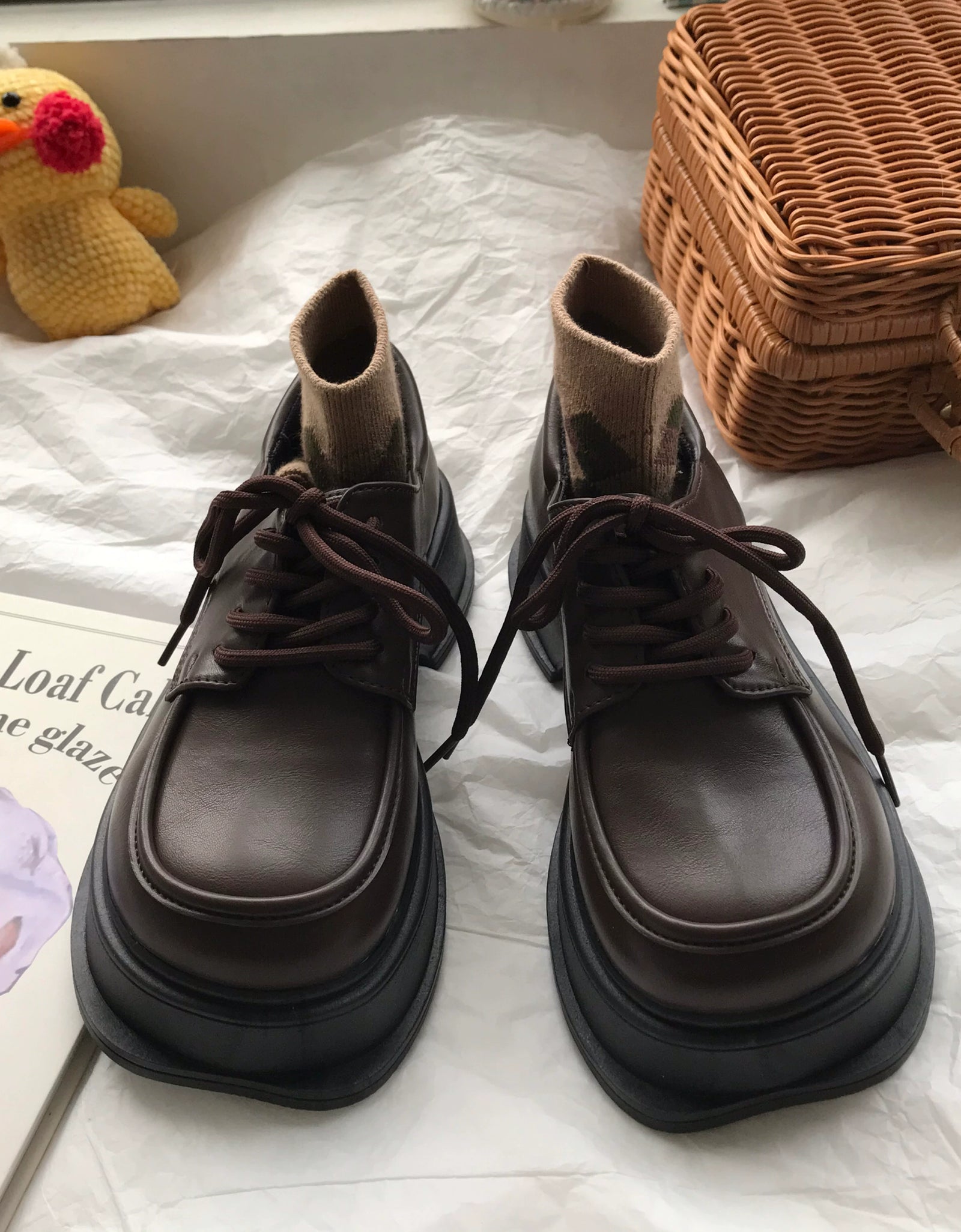 Vintage Chunky Platform Oxford Shoes