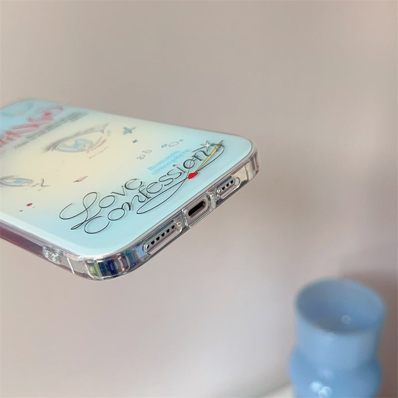 Artistic Eye Design Clear Phone Case