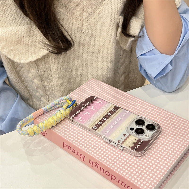 Pastel Knit Pattern Phone Case