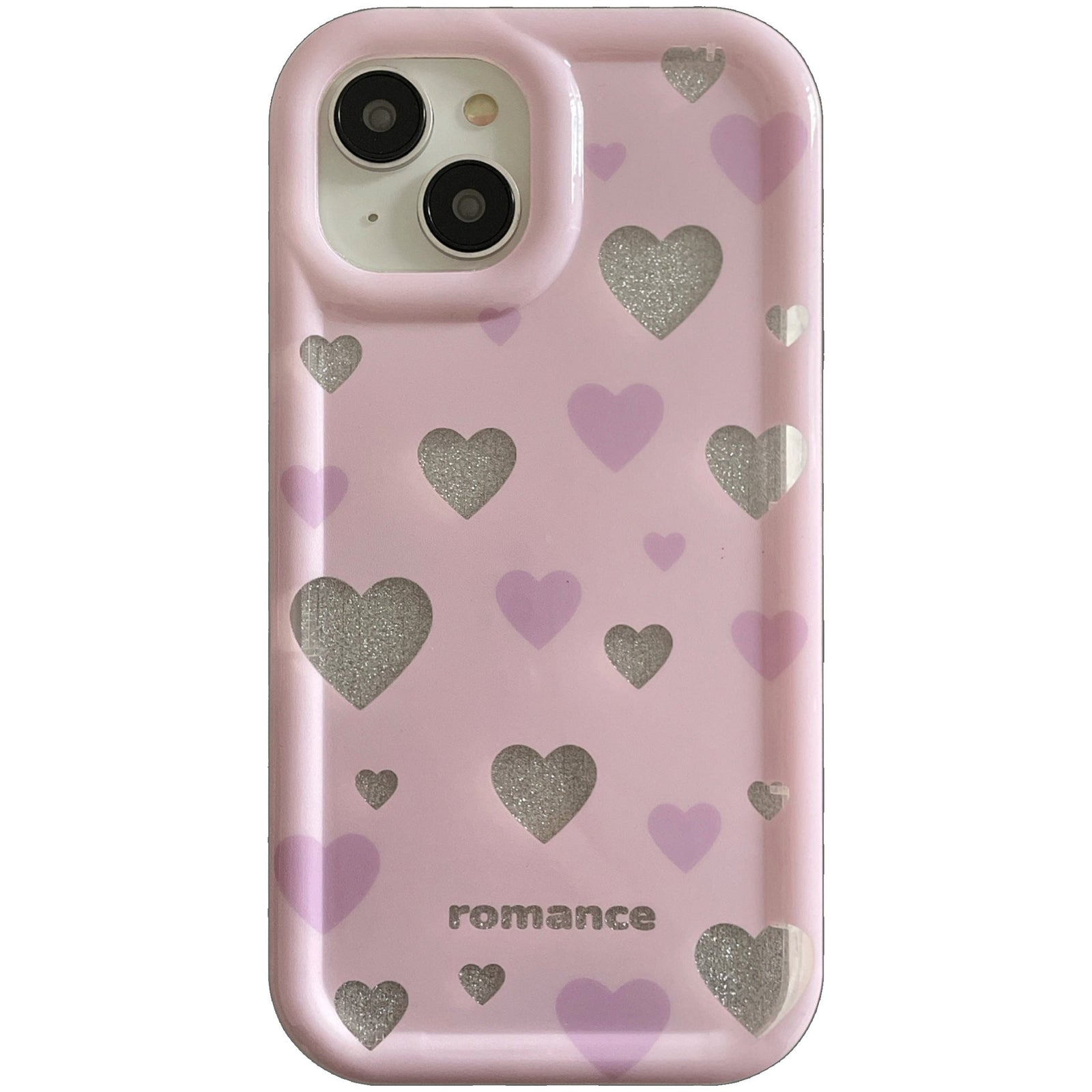 Glitter Heart Pink Case