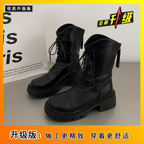 Remy Tie Up Combat Boots