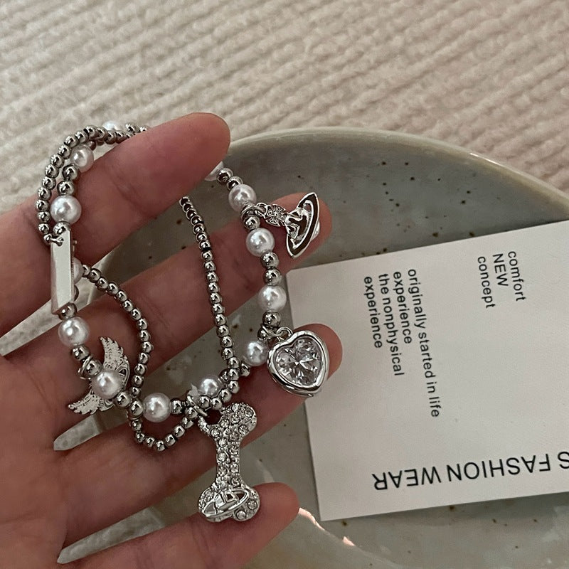 Mini Bone silver Bracelet