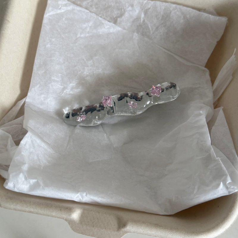 Crystal Bow Hair Clips Set