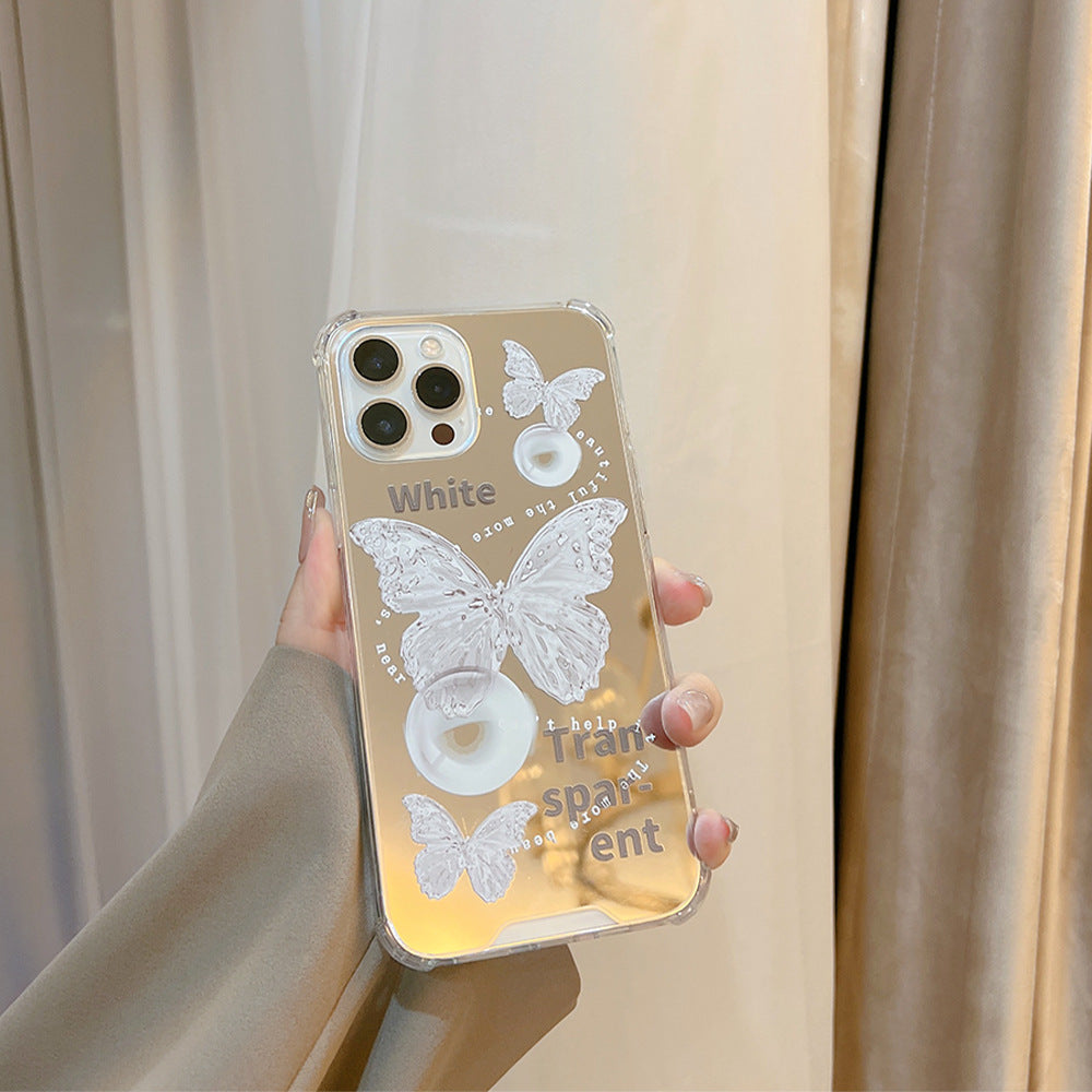 Watercolor Butterfly Mirror Case