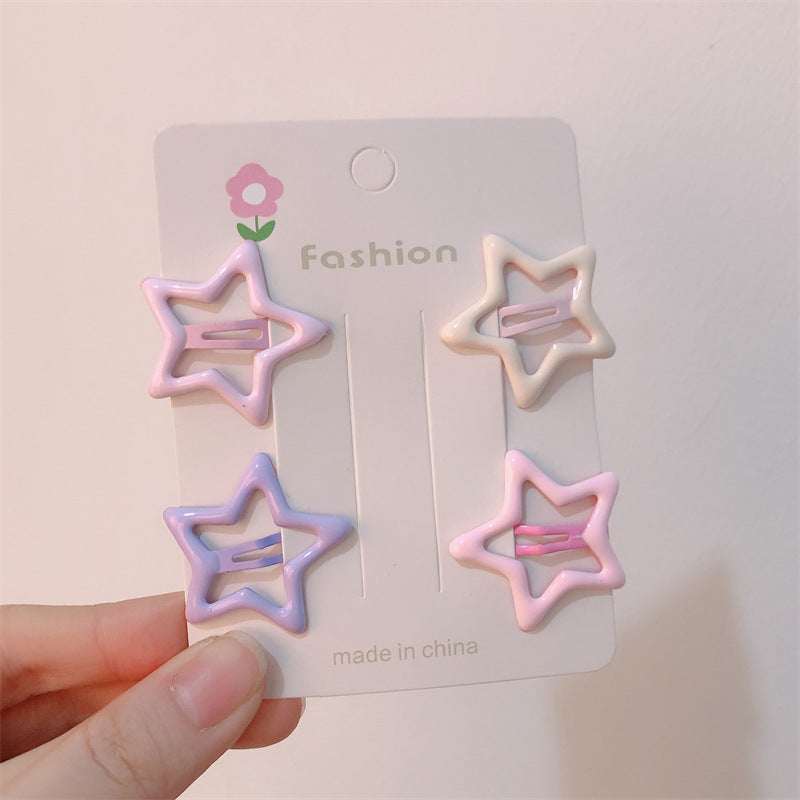 Cute Pastel Star Hair Clips