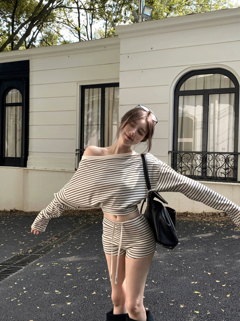 Cozy Knit Sweater Shorts Set