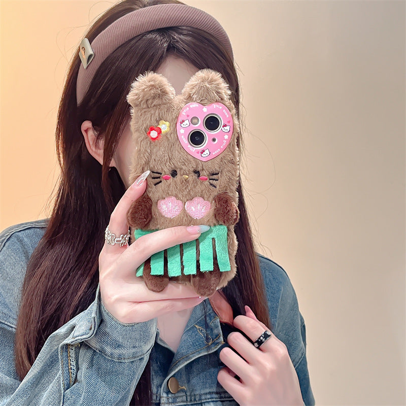 Tropical Brown Teddy Case