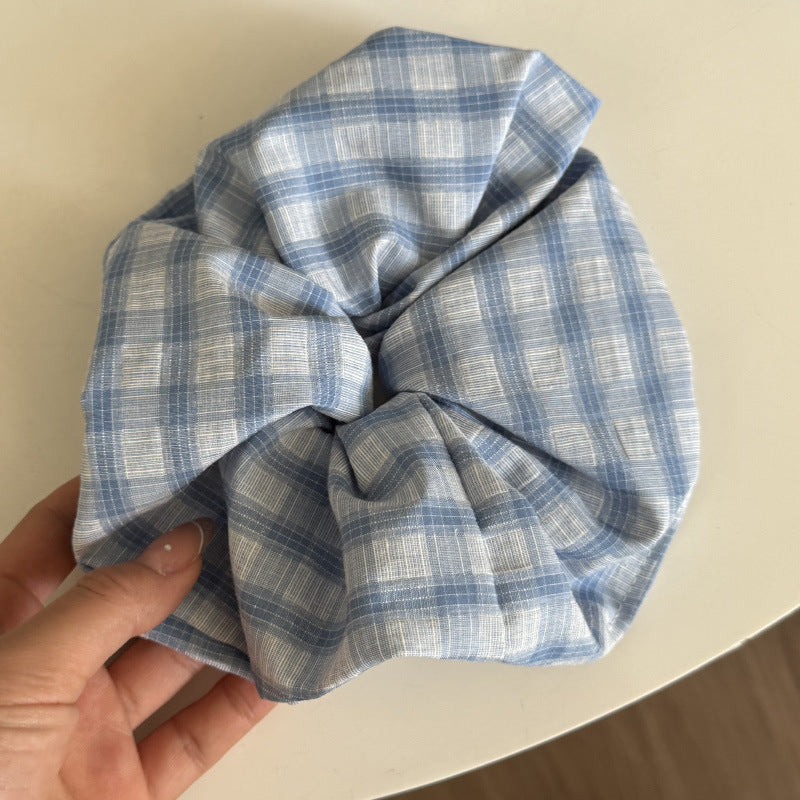 Plaid Fabric Headband Hair Accessories