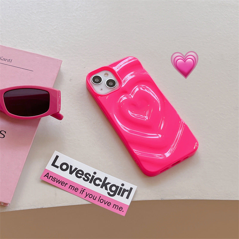 Hotpink Wavy Heart Case