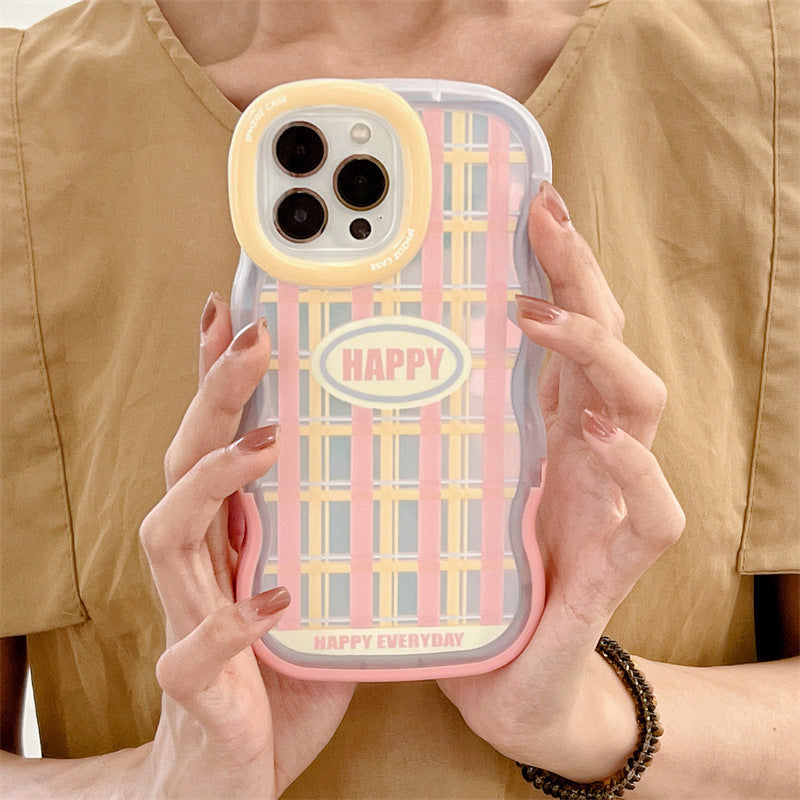 Happy EveryDay Plaid Case