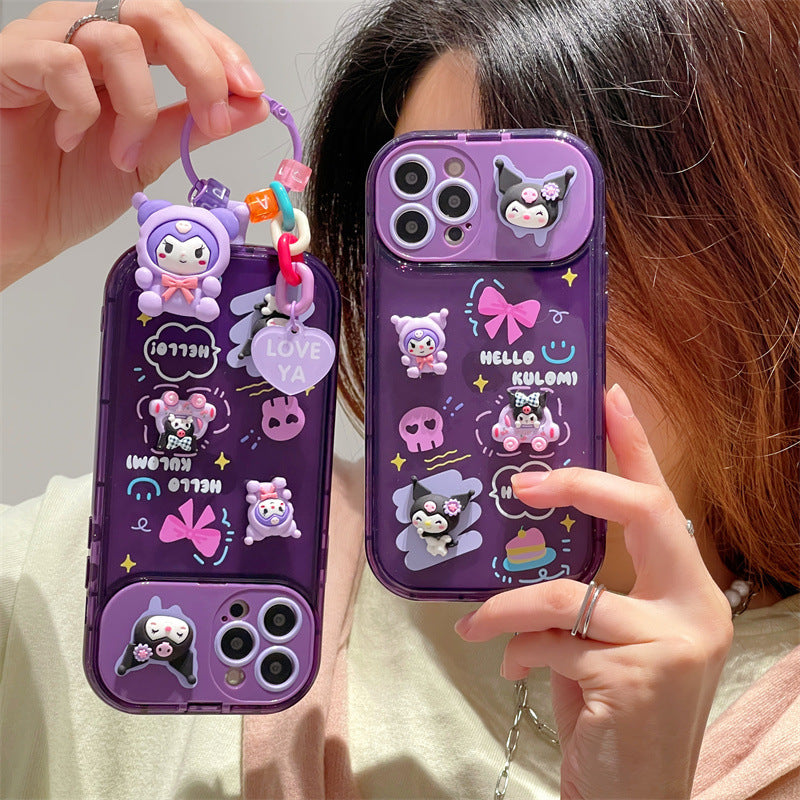 Clamshell Mirror Kuromi Case