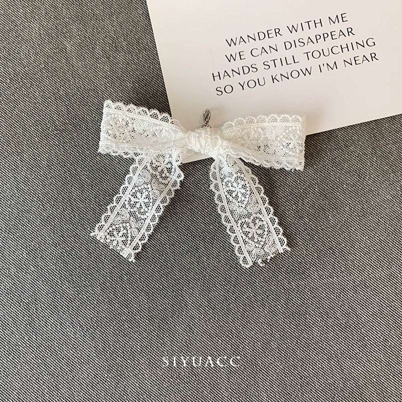 Blue Bow Pearl Shoe Buckle