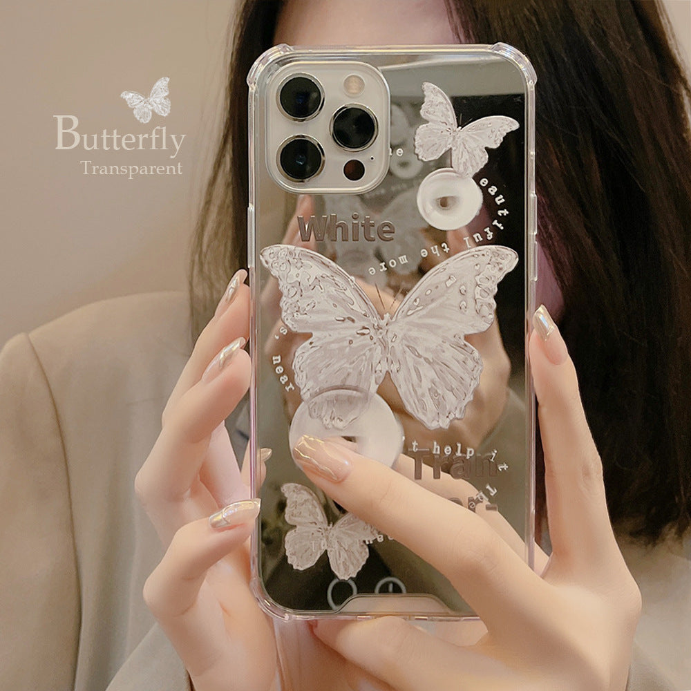 Watercolor Butterfly Mirror Case