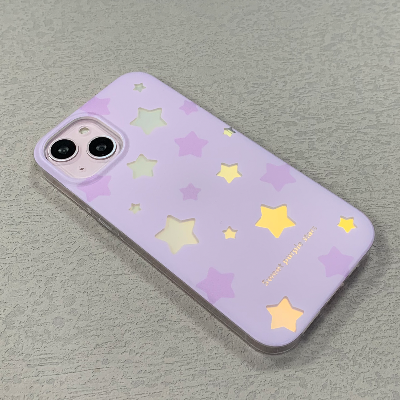 Glitter Star Purple Case