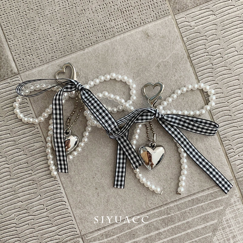 Blue Bow Pearl Shoe Buckle