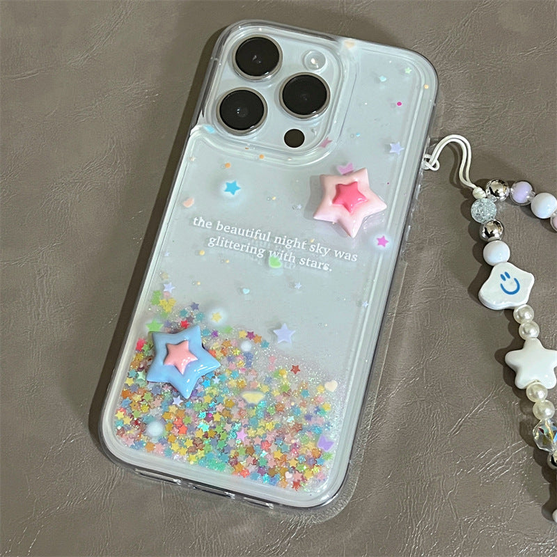 Star Quicksand Transparent Case