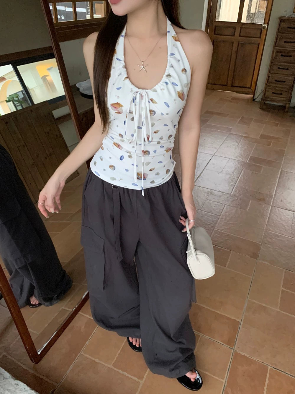 Casual Halter Cargo Set
