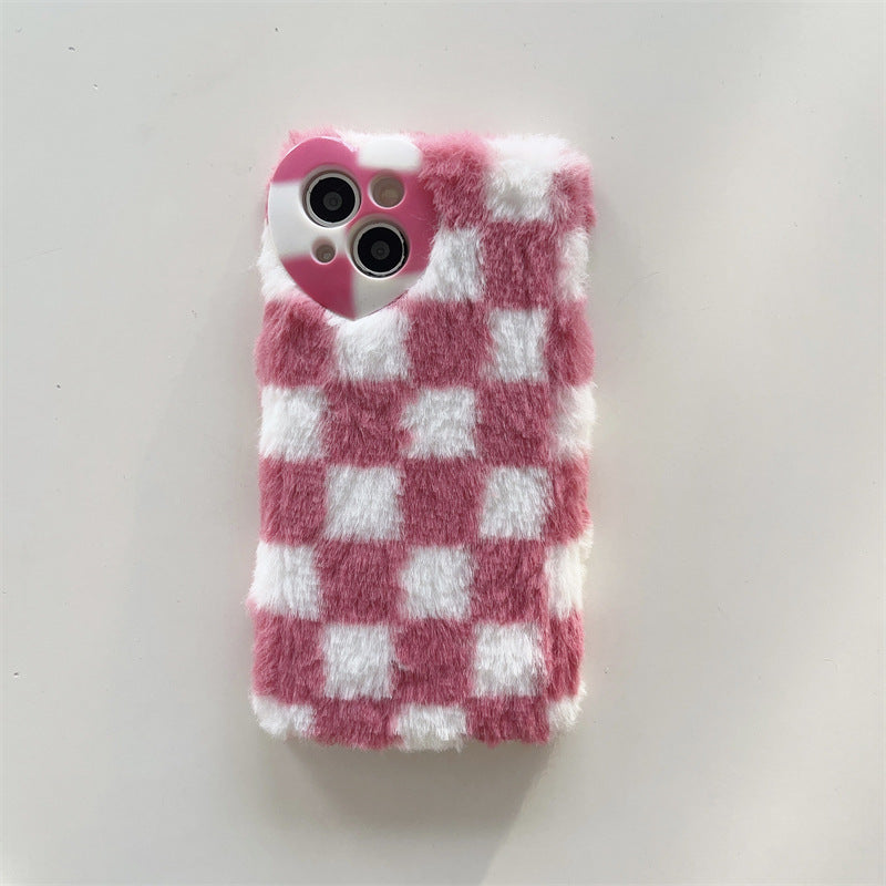 Fluffy Plaid Case