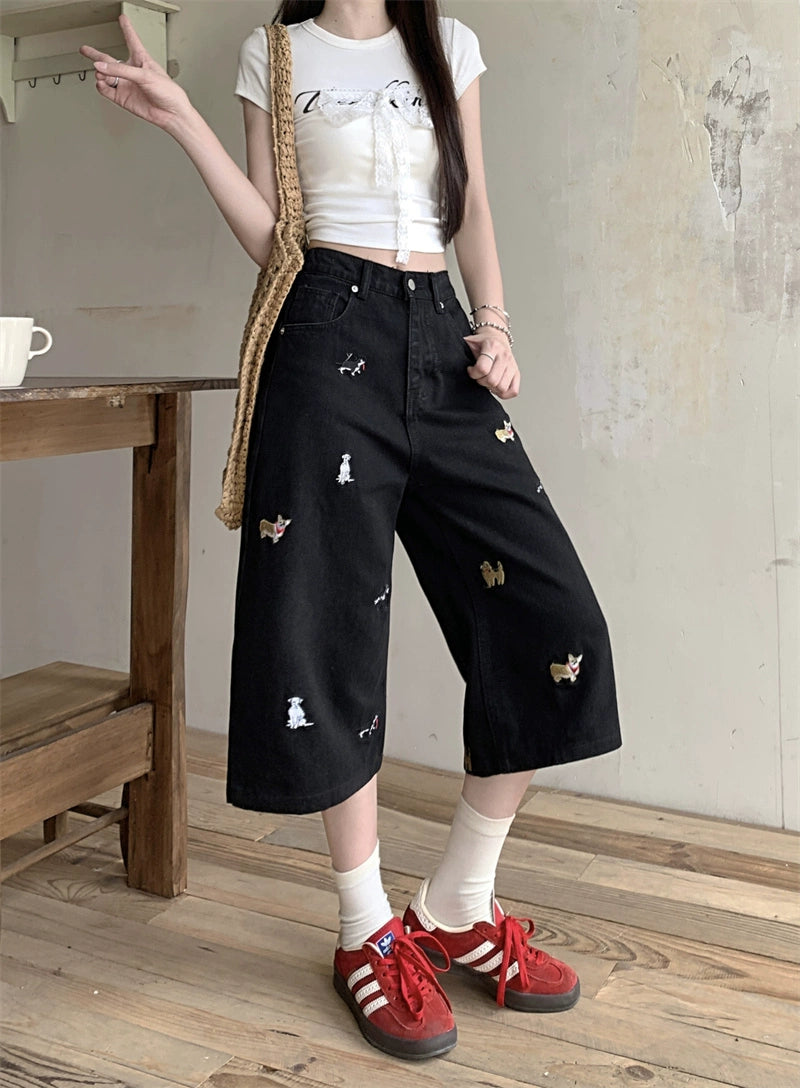 Denim Bermuda Shorts