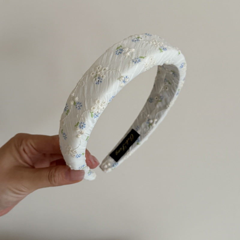 Floral Gingham Fabric Hair Accessories