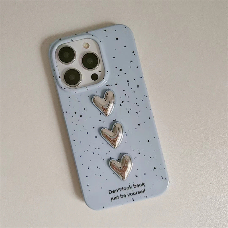 Lightblue Splash Dropdown Heart Case